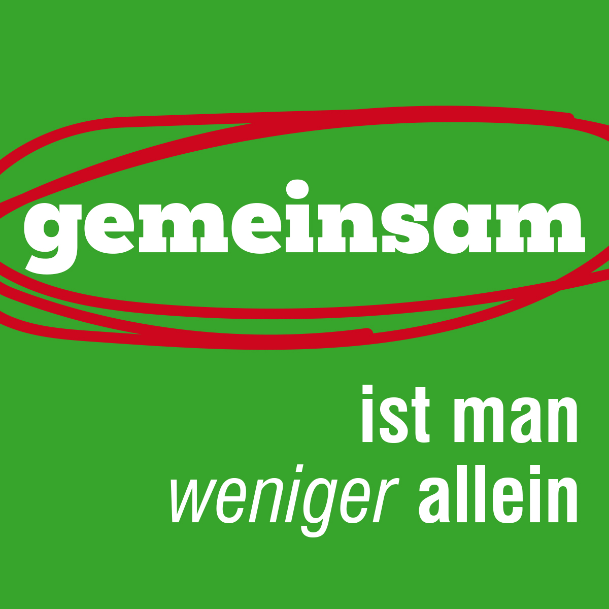 Gemeinsam ist man weniger allein