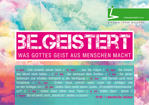 „be.geistert“ | 8. April bis 5. August 2018