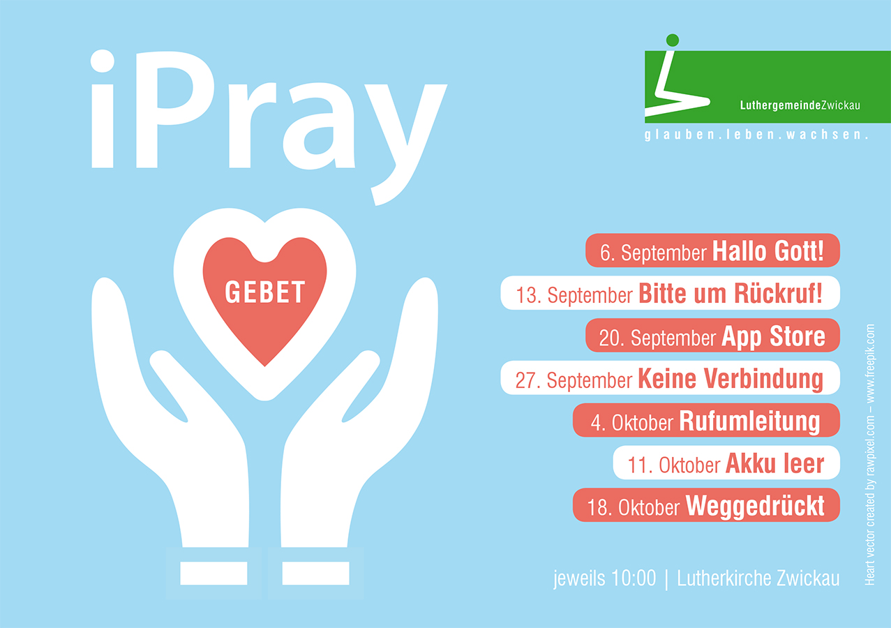 „iPray – Gebet“ | 6. September bis 18. Oktober 2020
