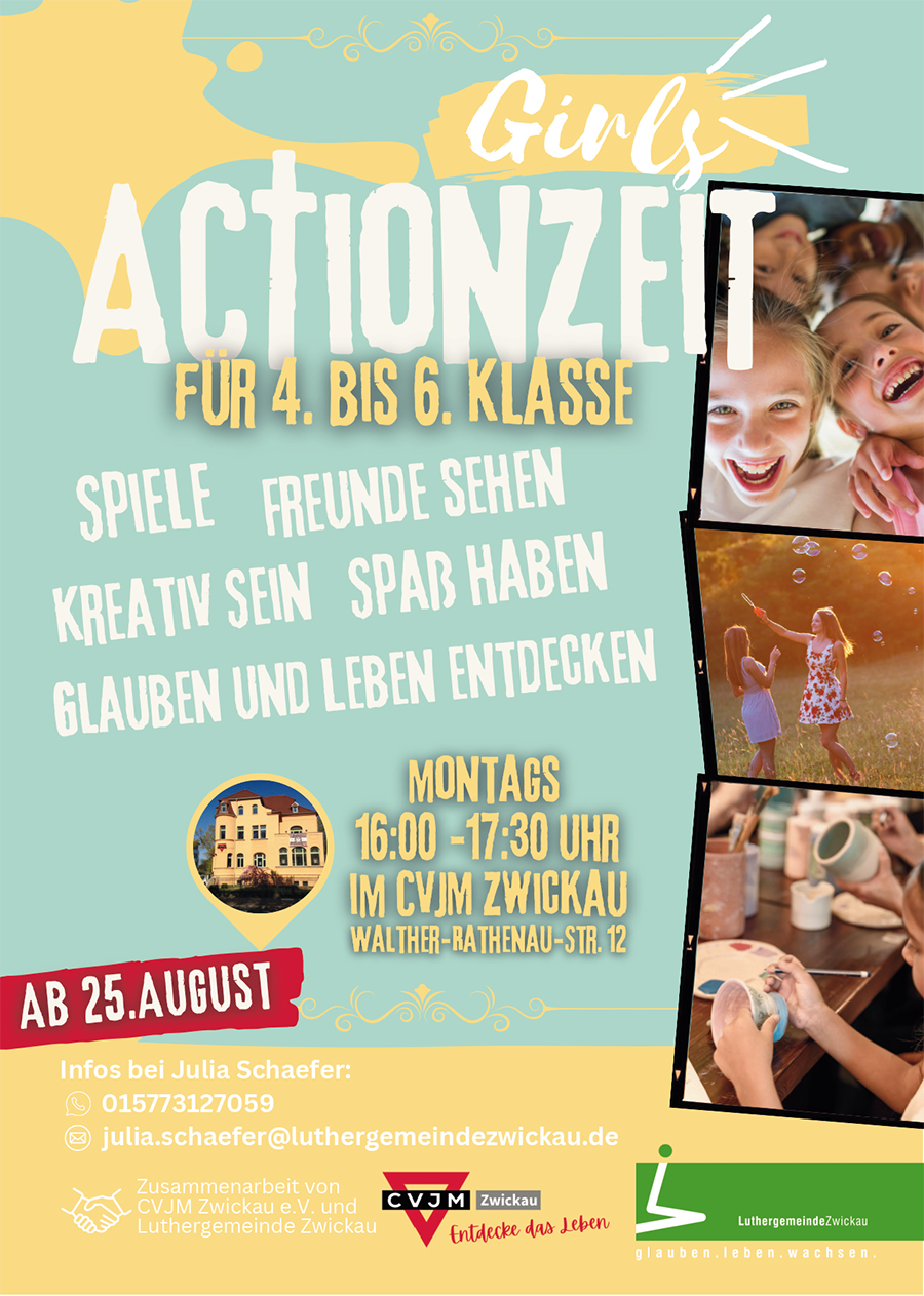 2025 08 Flyer Actionzeit Girls A6