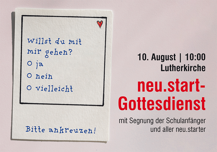 10. August 2025 | neu.start-Gottesdienst
